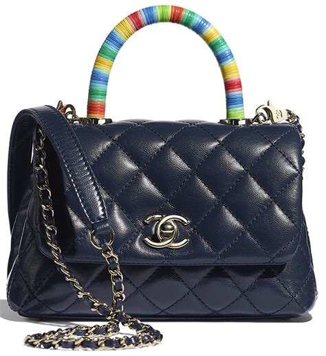 chanel rainbow coco handle bag|chanel coco handbag price uk.